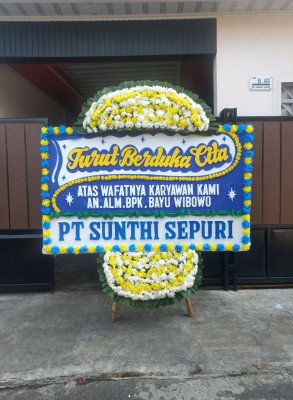 Papan Bunga Duka di Sukasirna